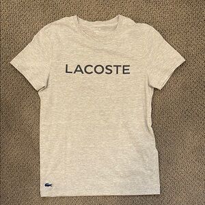 Grey Lacoste sleep shirt
